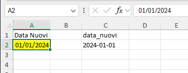 Nuova data